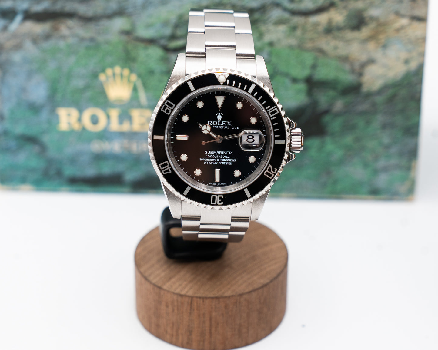 Rolex Submariner Date 40mm 16610 Black Aluminum Bezel F-Serial