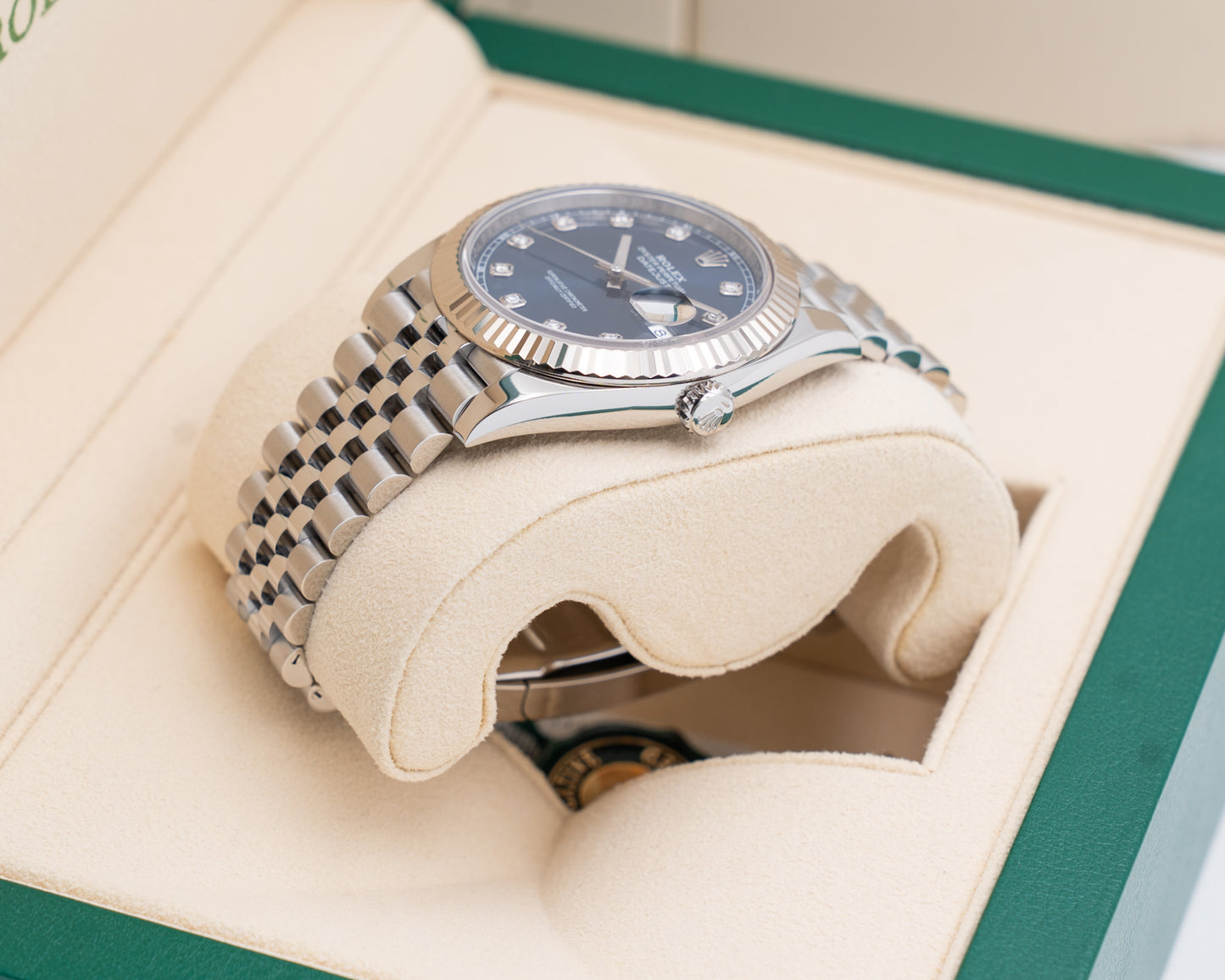 Rolex Datejust 41mm 126334 Blue Diamond Dial Fluted Jubilee 2022