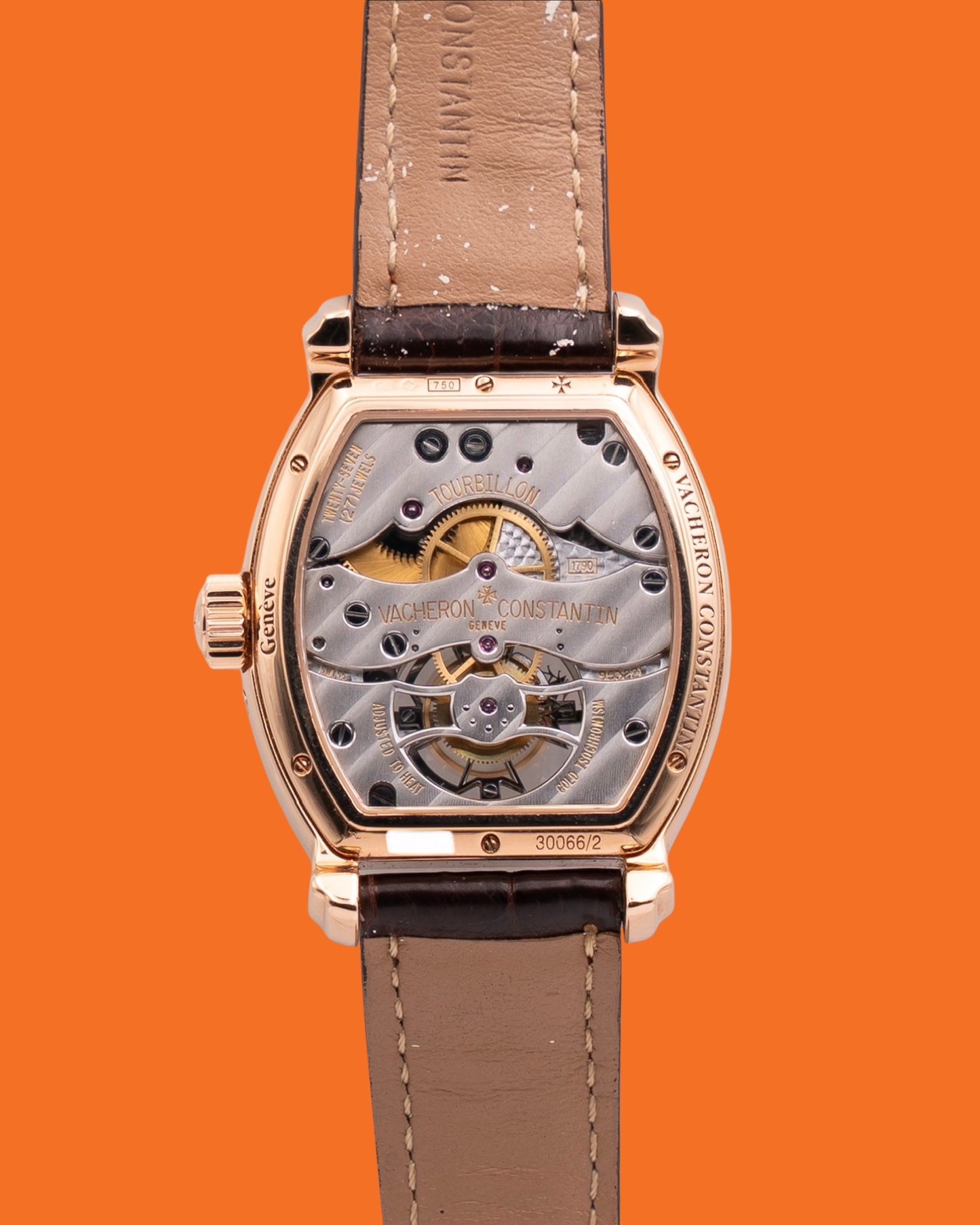Vacheron Constanting Malte Tourbillon 36mm 30066/000R-8816 Tonneau Rose Gold