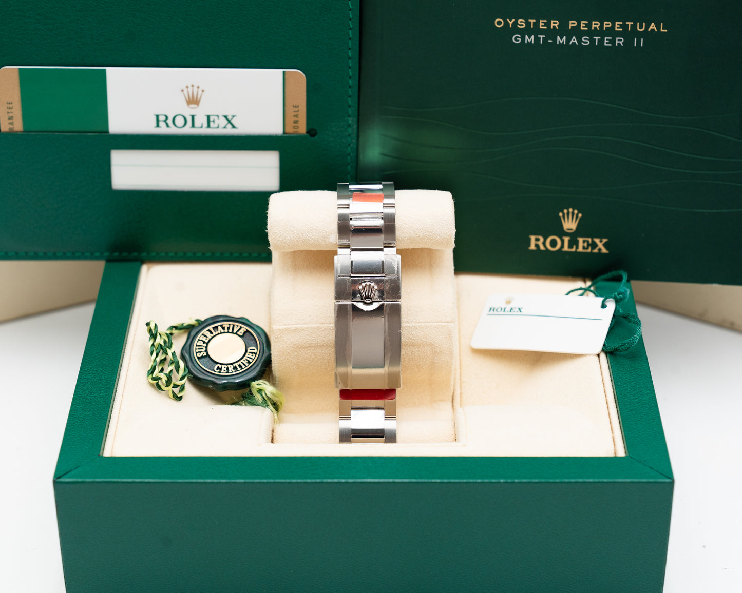 UNWORN STICKERED Rolex GMT Master II 40mm 116710LN Black Green Arrow 2017