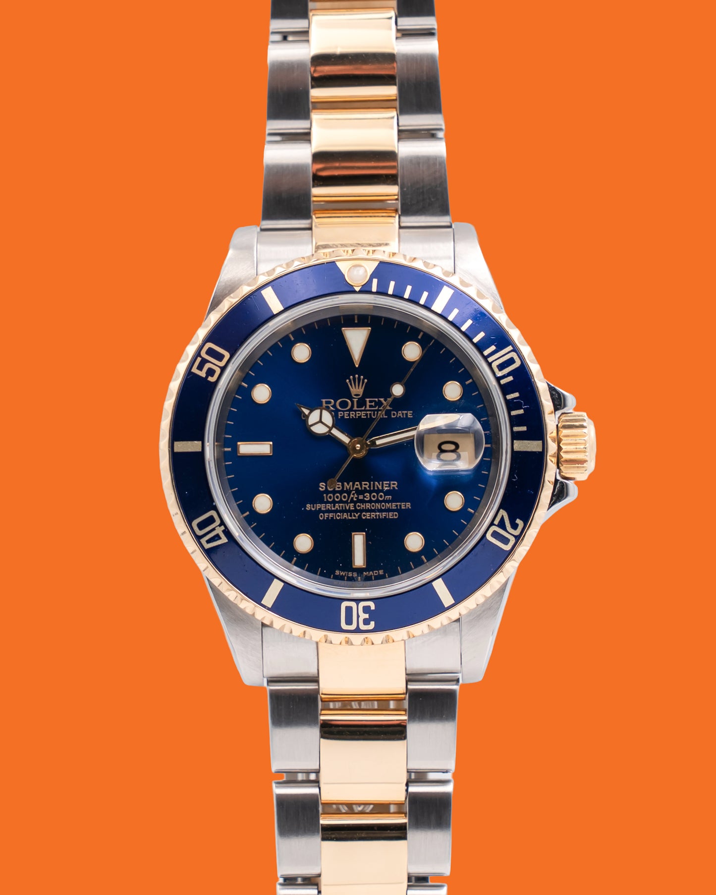 Rolex Submariner Date 40mm 16613LB Two Tone Yellow Bluesy A-Serial
