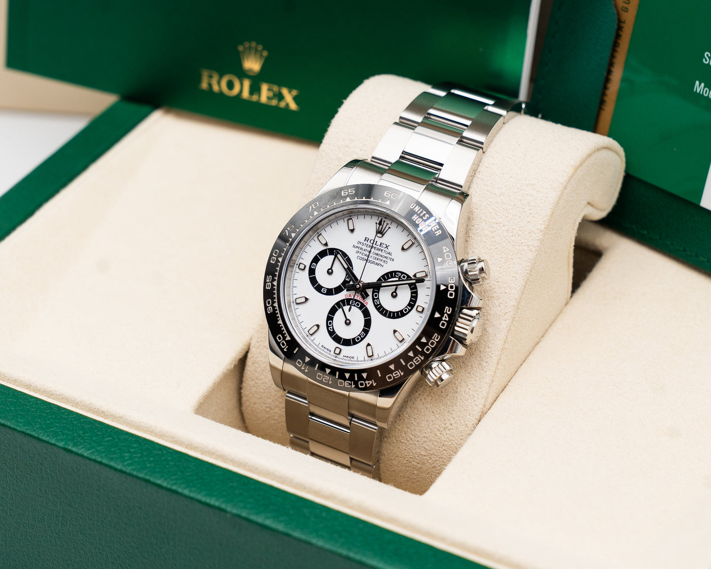 Rolex Cosmograph Daytona 40mm 116500LN Panda White Dial 2018