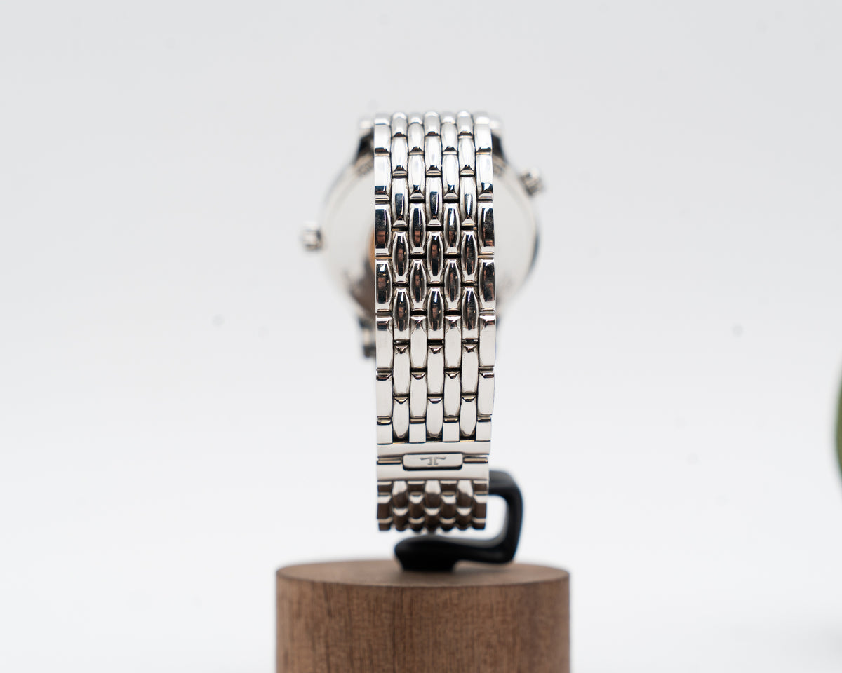 Jaeger LeCoultre Master Geographic 38mm Q1428120 World Timer on Beads of Rice Bracelet