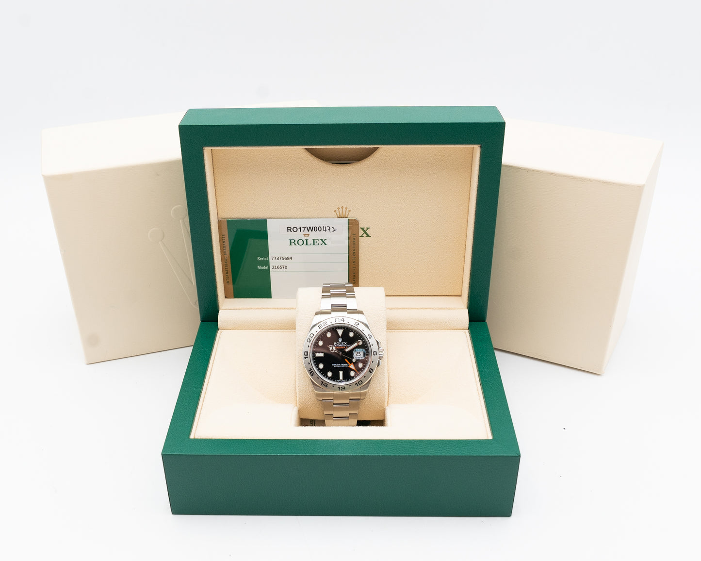 Rolex Oyster Perpetual Explorer II 216570 42mm Black 2017