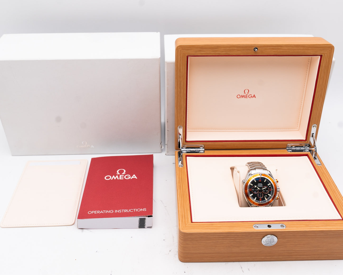 Omega Seamaster Planet Ocean 600M Co-Axial 45.5mm 2218.50.00 Chronograph Orange