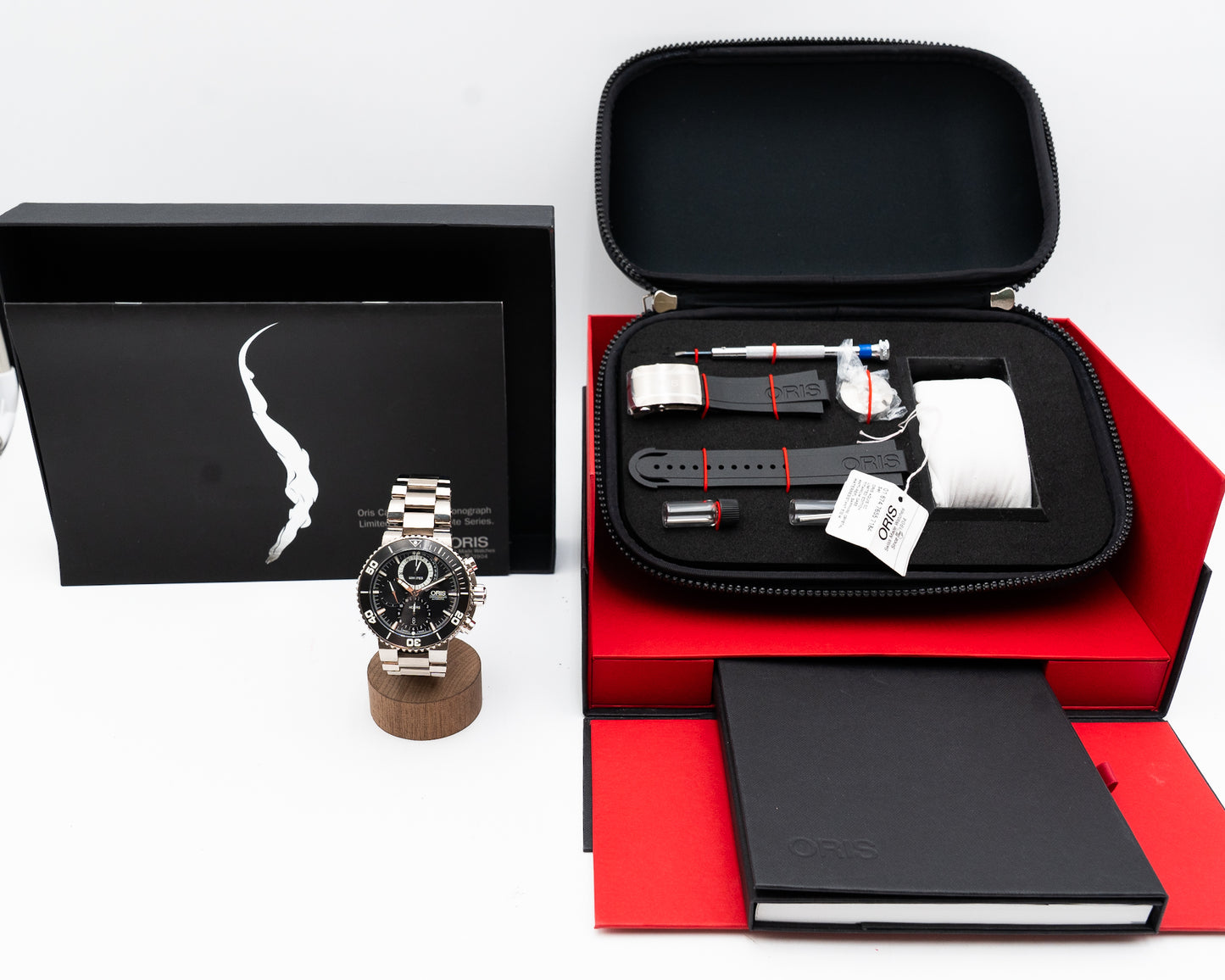 Unworn Oris Carlos Coste Limited Edition 47mm 674 7655 71 84 Black Chronograph