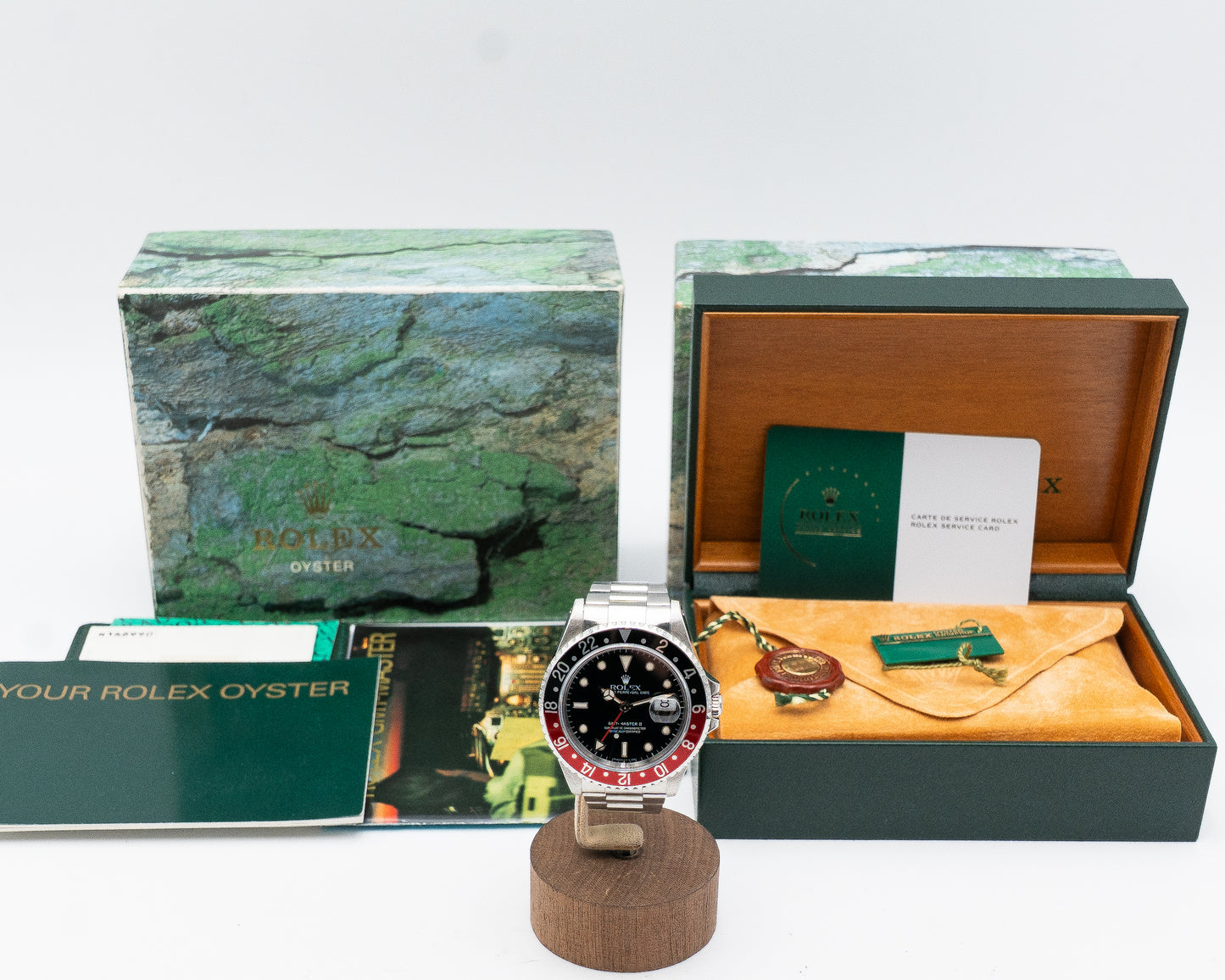 Rolex GMT-Master II 40mm 16710 Coke Swiss only / Tritium dial with patina N serial (1991) STILL UNDER WARRANTY UNTIL 8/26