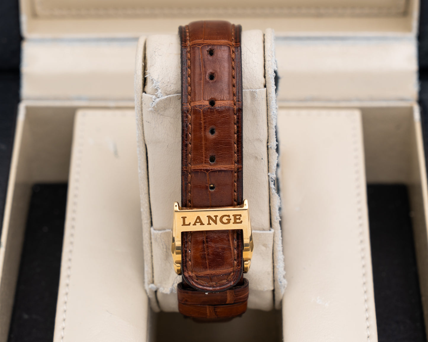 A. Lange & Söhne Cabaret 36mm 157.121 White / Ivory Brown Leather Strap