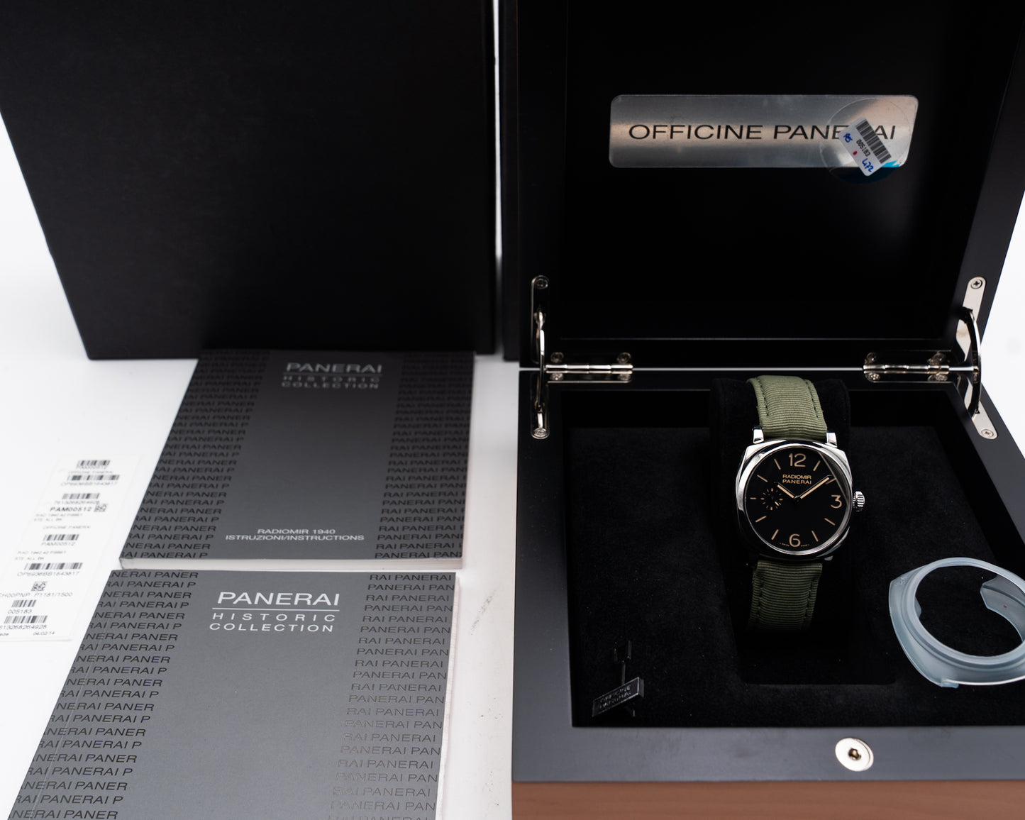 Paneri Radiomir 1940 42mm PAM00512 Black Dial Green Strap 2016