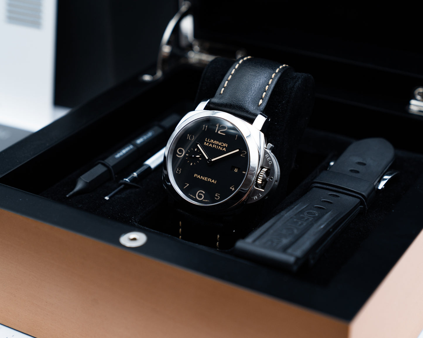 Panerai Luminor Marina 1950 3 Days Automatic Dirty Dial 44mm pam00359 Black Dial 2015
