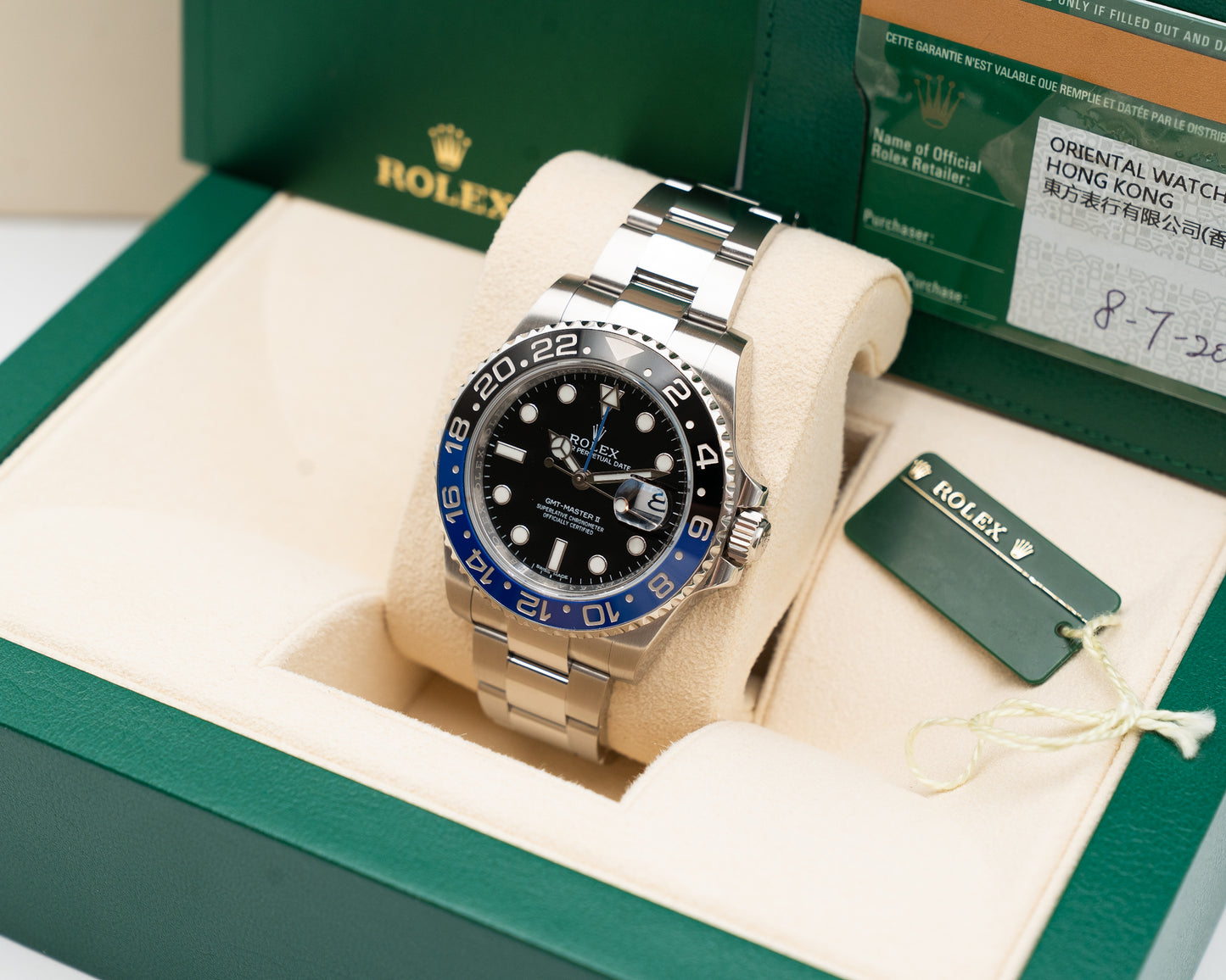 Rolex GMT Master II 40mm 116710BLNR Batman Black and Blue 2015