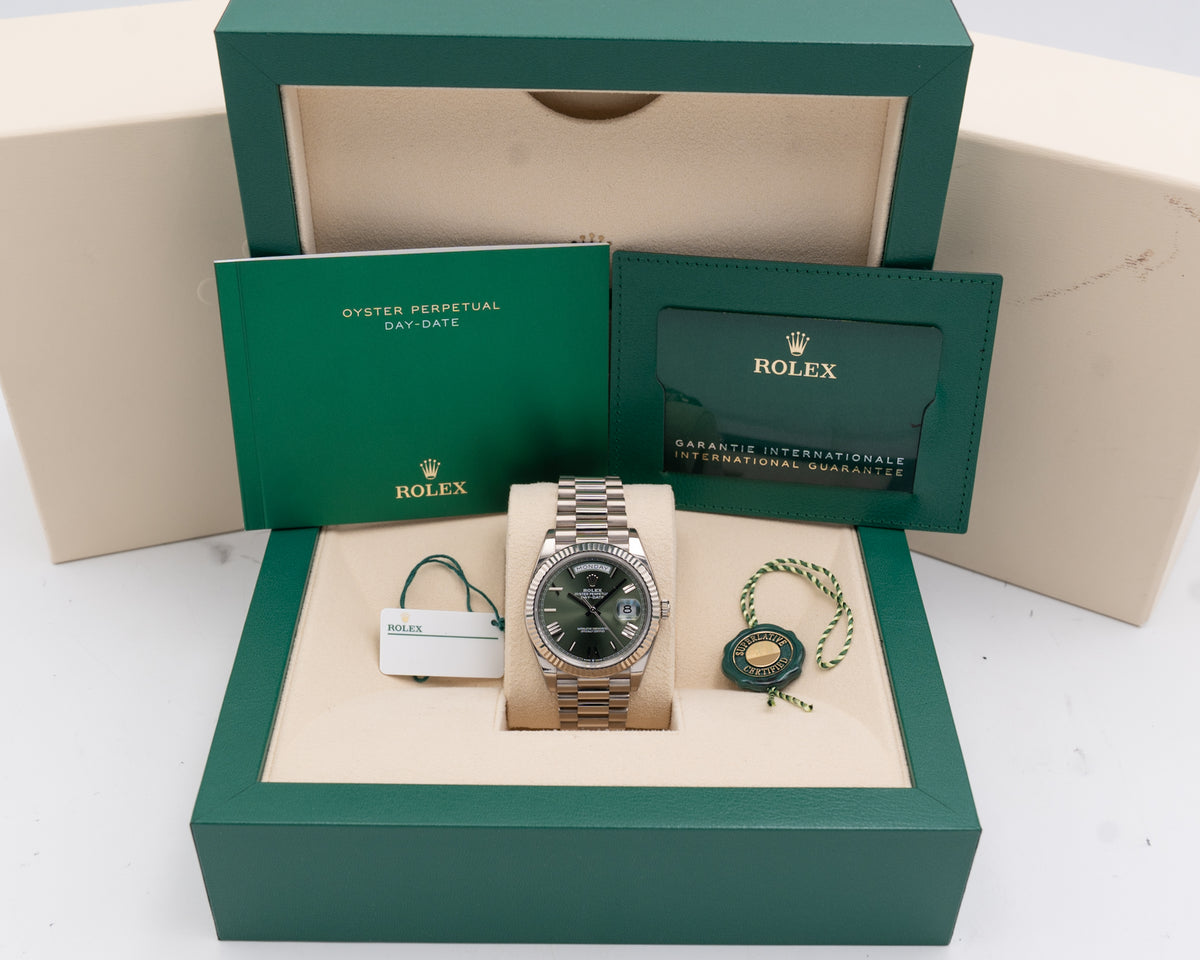 Rolex Day Date 40mm 228239 Green Roman Numeral Dial 2022