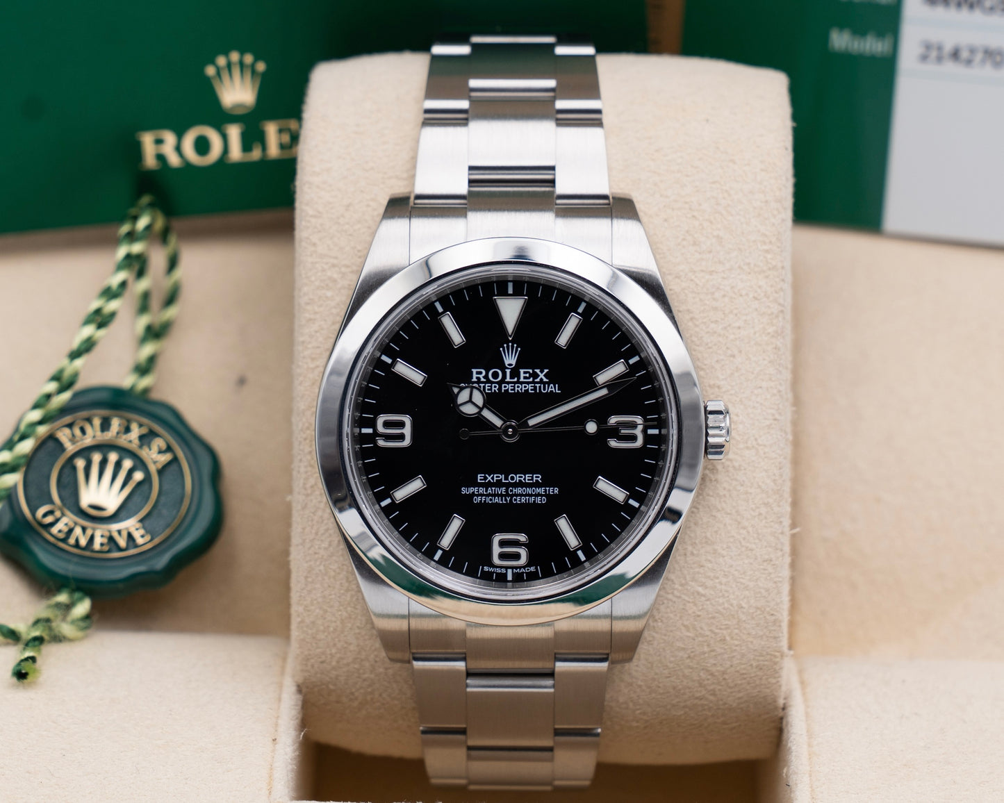 Rolex Explorer 39MM 214270 Black Dial 2017