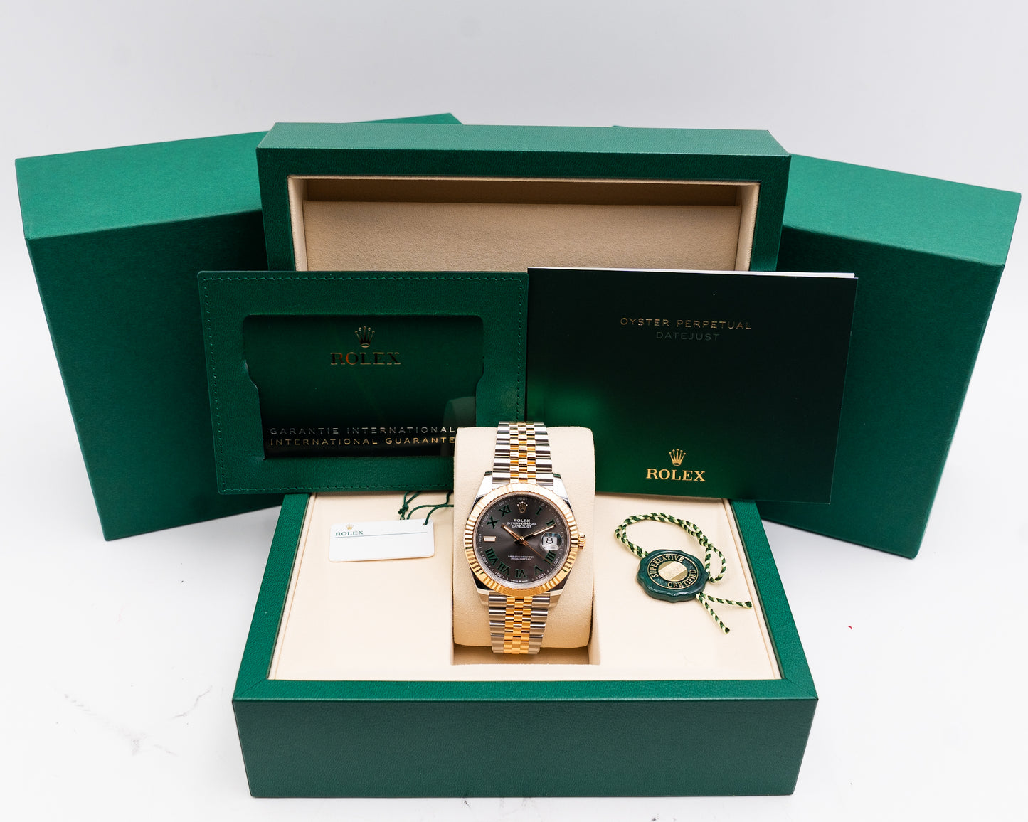 Rolex Datejust 41mm 126333-0020 Yellow Fluted / Jubilee Wimbledon 2026