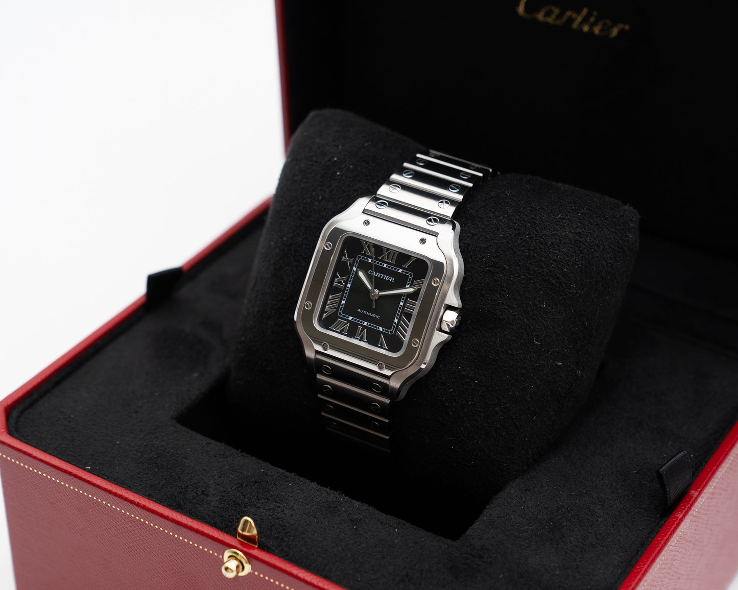 Cartier Santos De Cartier Medium 41.9 x 45.1mm WSSA0061 Green