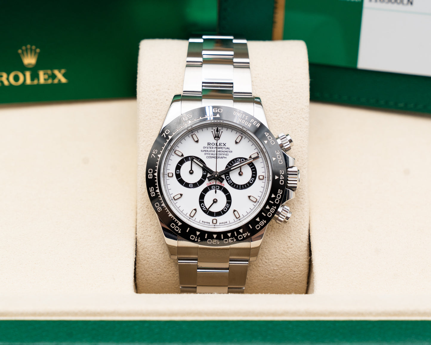 Rolex Cosmograph Daytona 40mm 116500LN Panda White Dial 2018