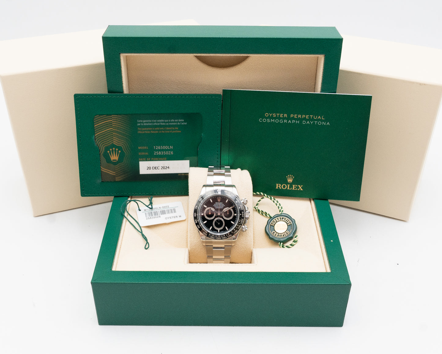 Rolex Daytona 40mm 126500LN Black 2024