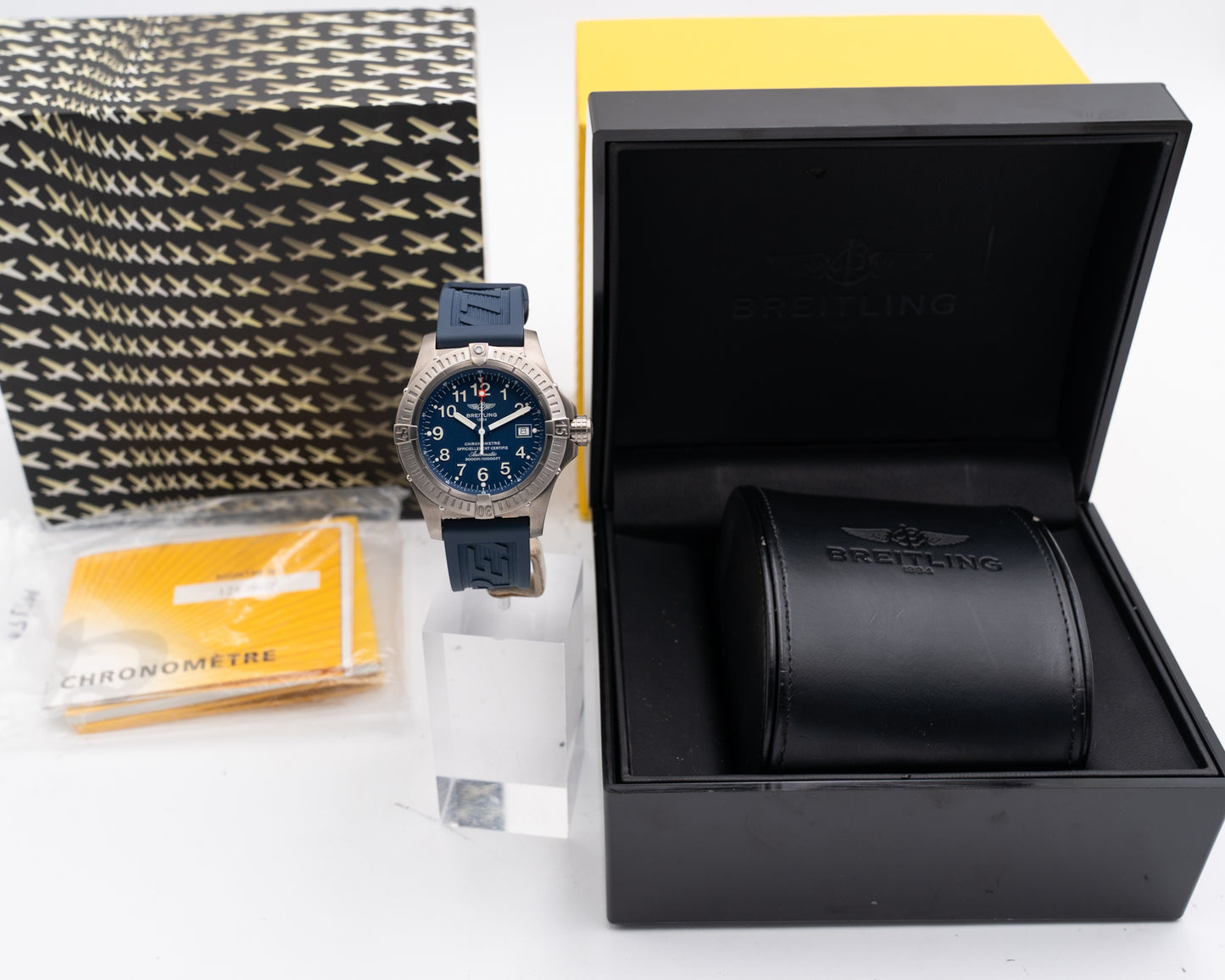 Breitling Avenger Seawolf 44mm E17370 Blue Dial Blue Strap 2011