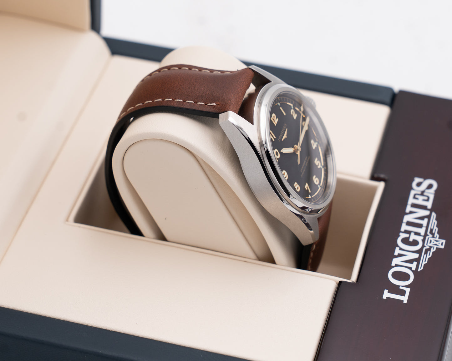 Longines Spirit Pilot 39mm L3.809.4.53.2 Black DIal Brown Strap 2026