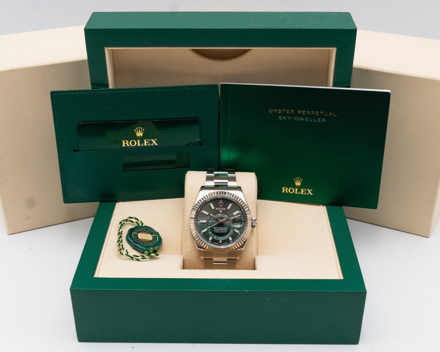 Rolex Sky Dweller 42mm 33934 Green Dial on Oyster 2025
