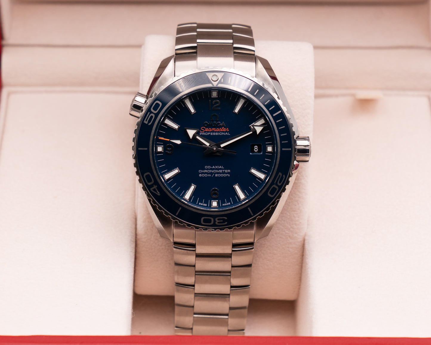 NEW UNWORN Omega Seamaster Planet Ocean 600M 232.90.46.21.03.001 45.5mm Titanium Blue Dial 2013