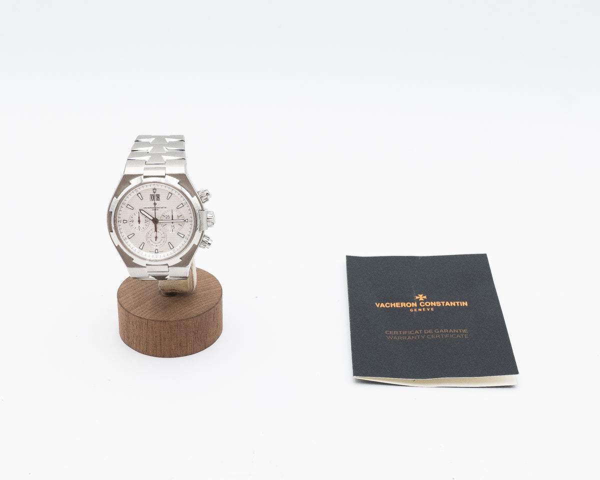 Vacheron Constantin Overseas 42mm 49150/B01A-9095 White Dial Chronograph 2014