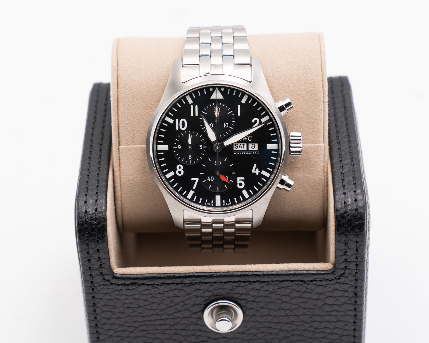 STICKERED IWC Pilot's Watch Chronograph 43mm IW378002 Black 2026