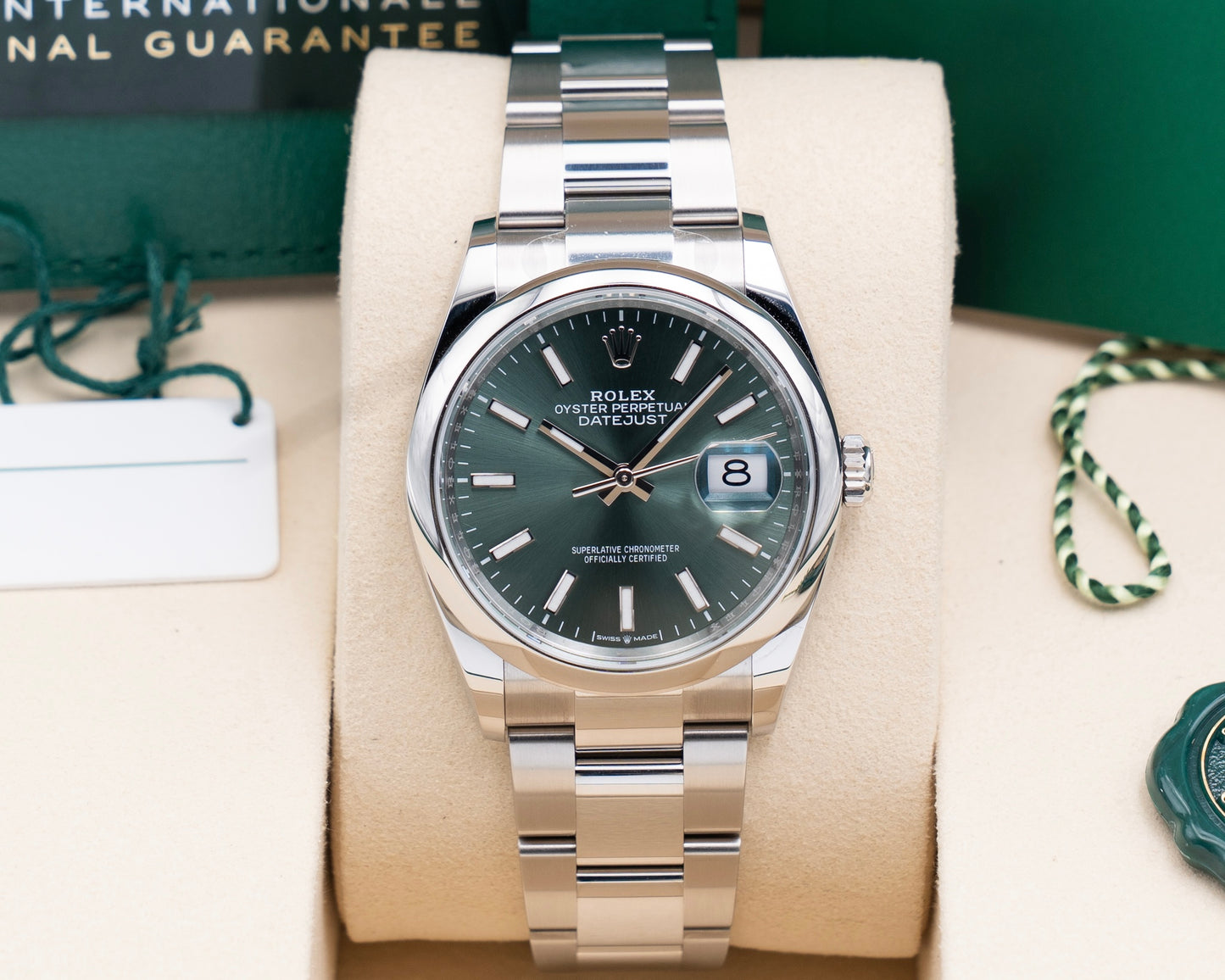 UNWORN Rolex Datejust 36mm 126200 Mint Green 2026