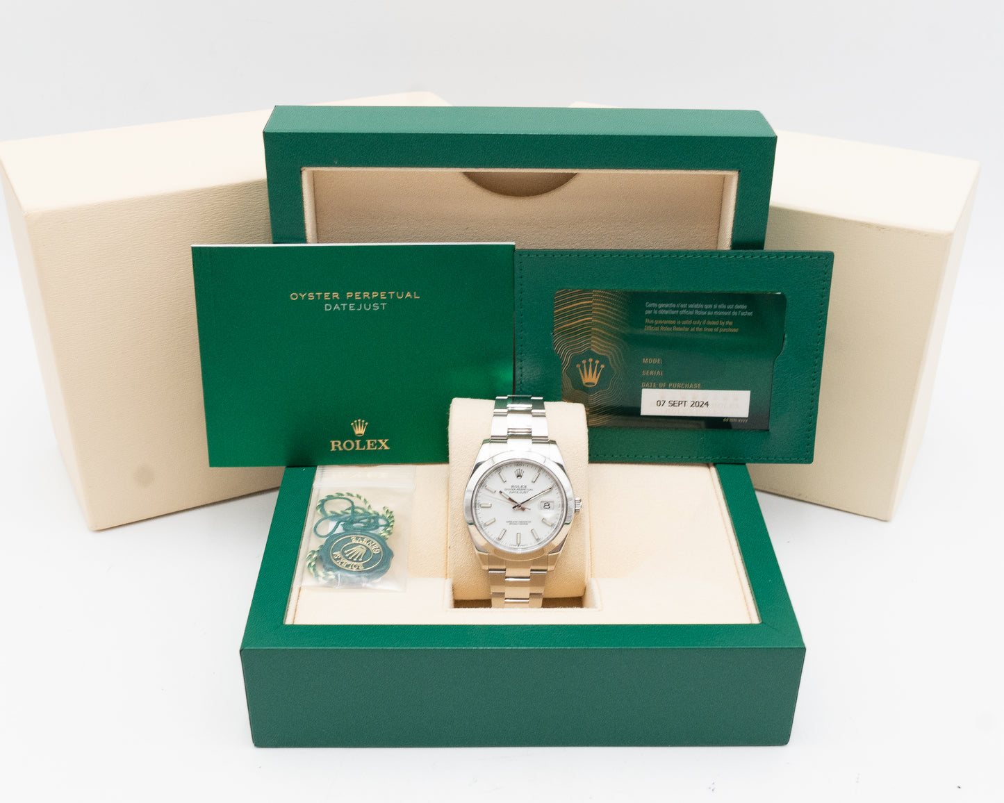 Rolex Datejust 16300 41mm White Smooth Bezel Oyster 2024