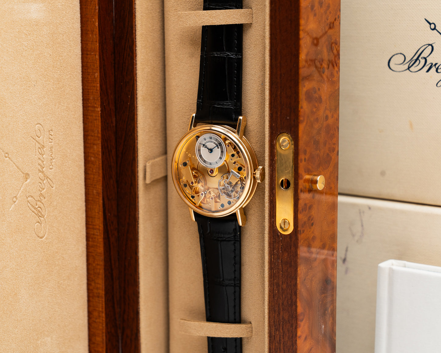 Breguet Tradition 37mm 7027BA Yellow Gold Black Alligator Strap 2014