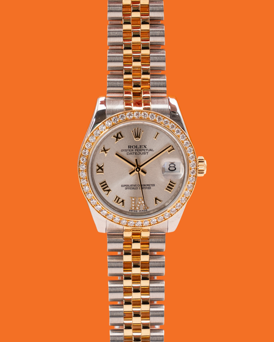 Rolex Datejust 178383 31mm Silver Diamond Roman Dial 2014  (178383 grj)