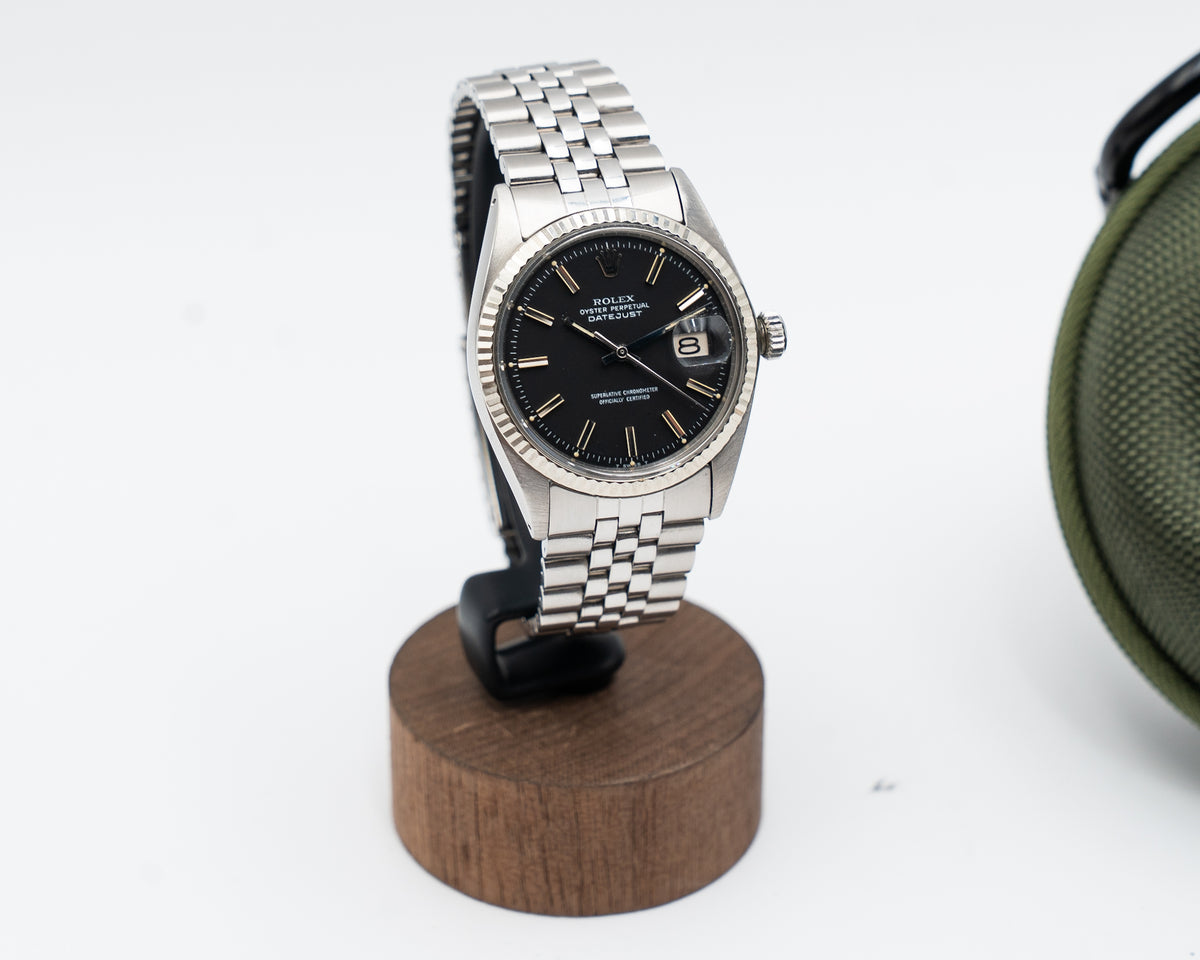Rolex Datejust 36mm 1601 Black Index on Jubilee 3M-serial