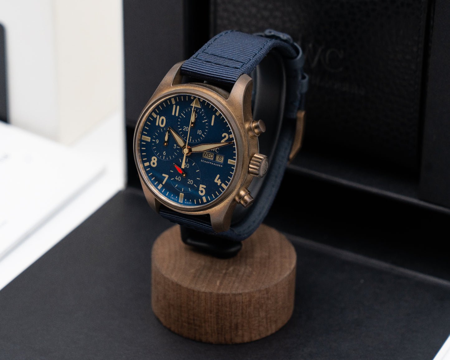 IWC Pilots Watch Chronograph 41mm IW388109 Bronze and Blue 2023