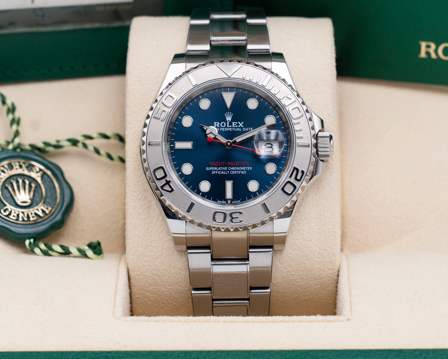 Rolex Yacht-Master 40mm 126622 Steel and Platinum Blue Dial 2021