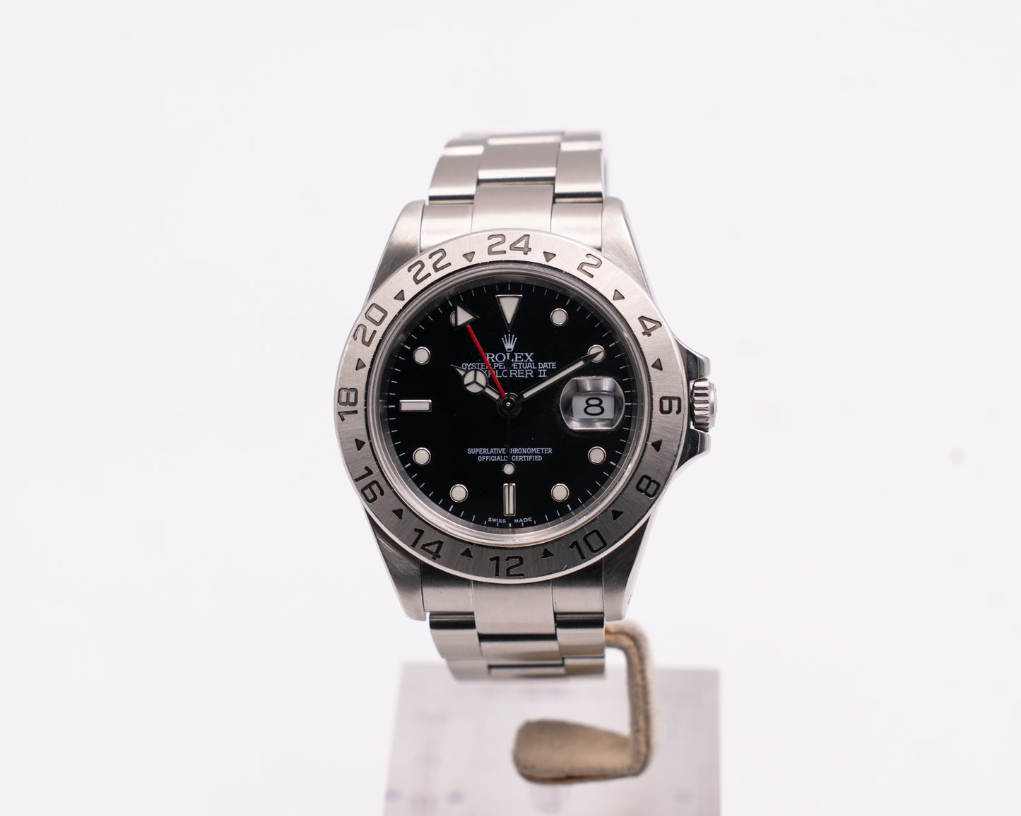 Rolex Explorer II 40mm 16570 Black Dial Y Serial