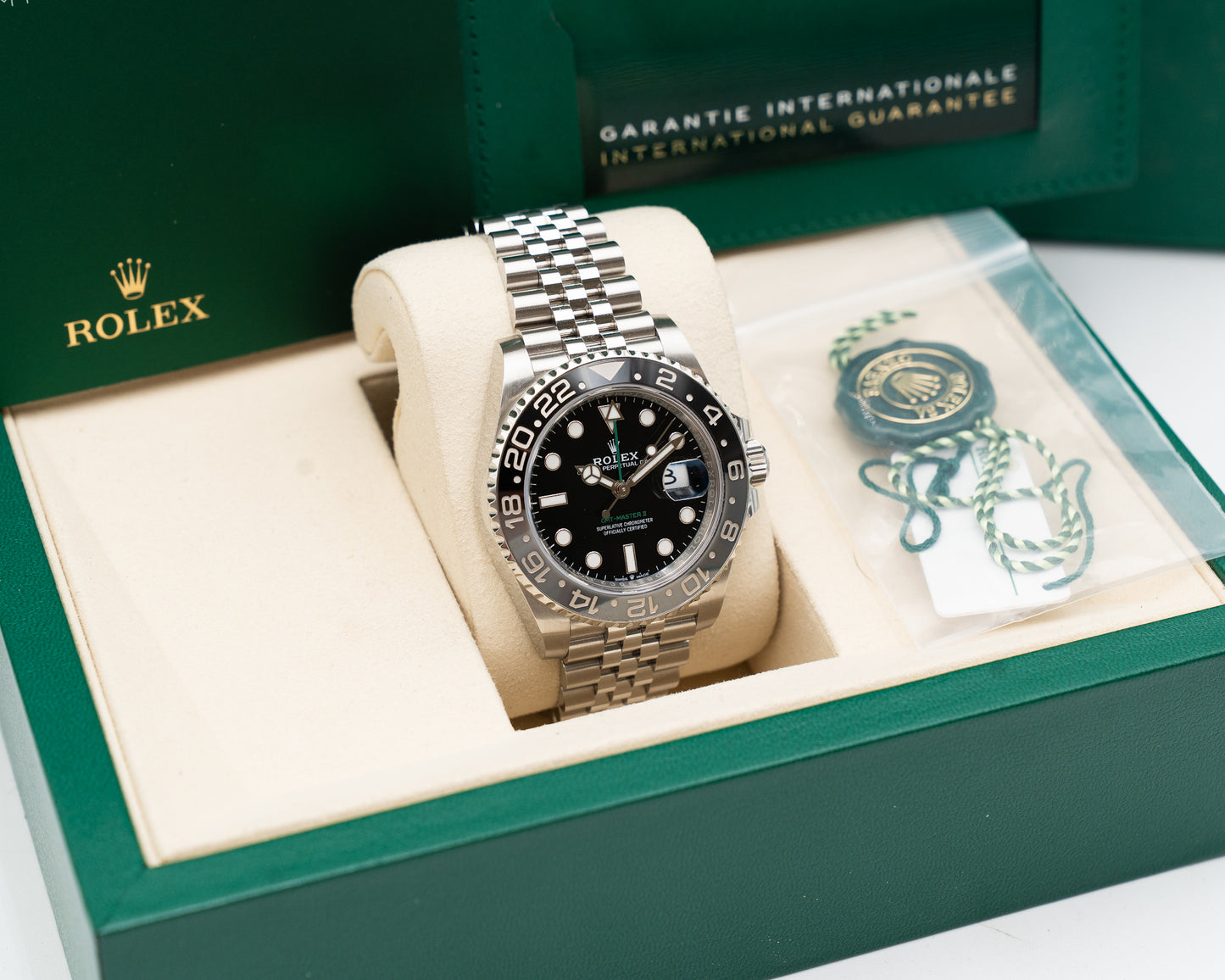 Rolex GMT Master II 40mm 126710GRNR Bruce Wayne on Jubilee 2025