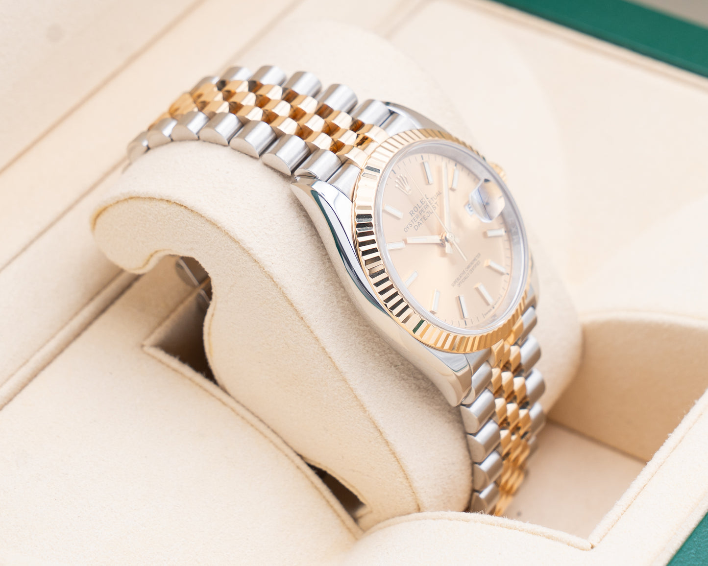 Rolex Datejust 36mm 126233 Champagne Two-Tone Fluted Jubilee 2023