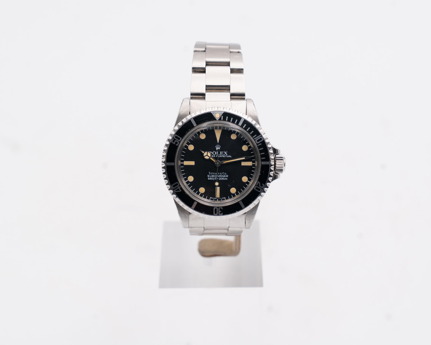 TIFFANY DIAL PATINA Rolex Submariner No Date 40mm 5513 Black Aluminum