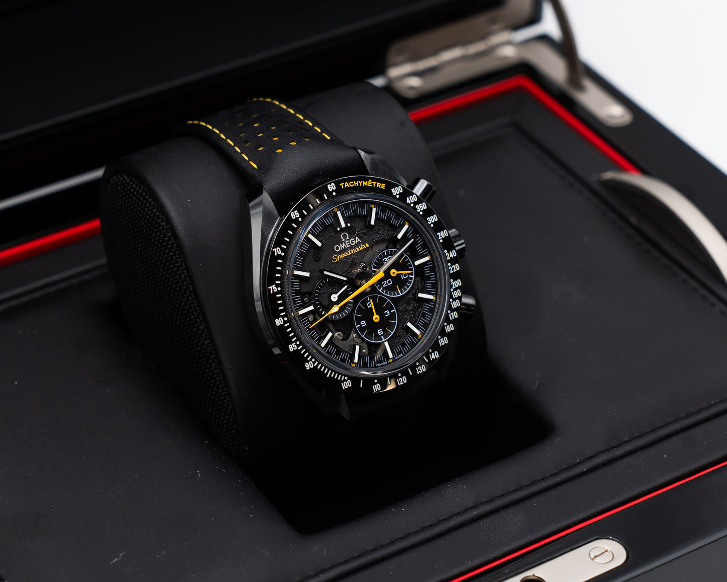 Omega Speedmaster Moonwatch Dark Side of the Moon Apollo 8 44.25mm 311.92.44.30.01.001 Black and Yellow 2019