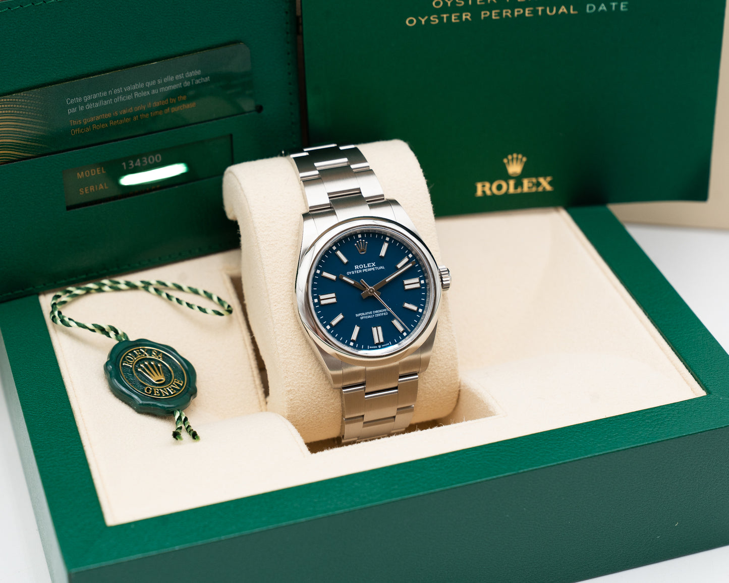 Rolex Oyster Perpetual 41mm 134300 Med Blue Dial 2026