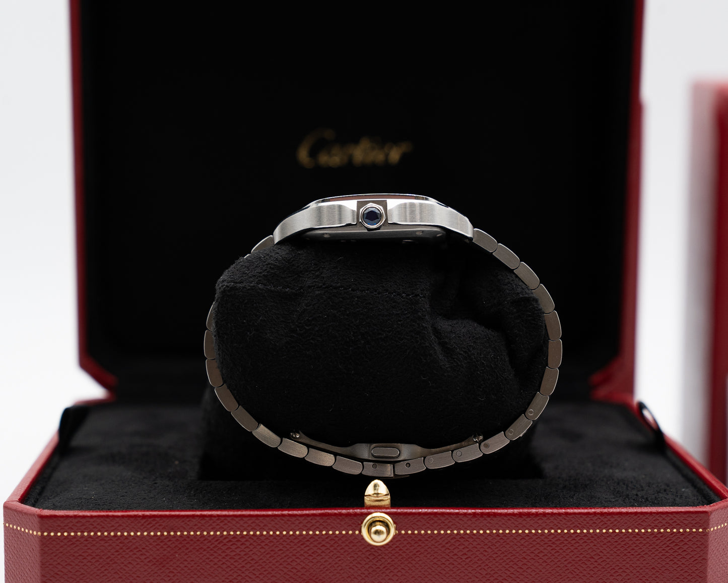 Cartier Santos De Cartier Medium 41.9 x 45.1mm WSSA0061 Green