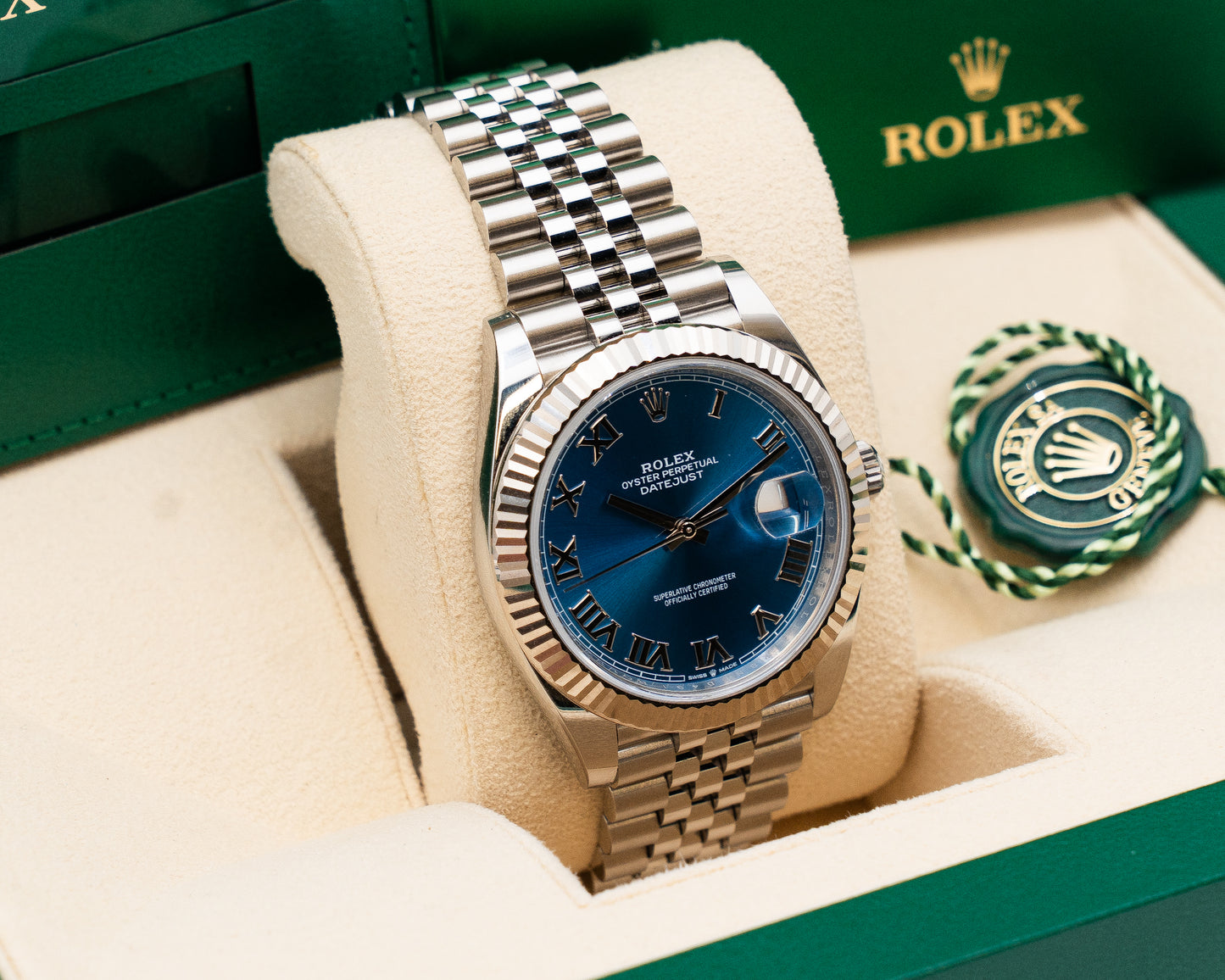 Rolex Datejust 41mm 126334 Blue Roman Jubilee 2025