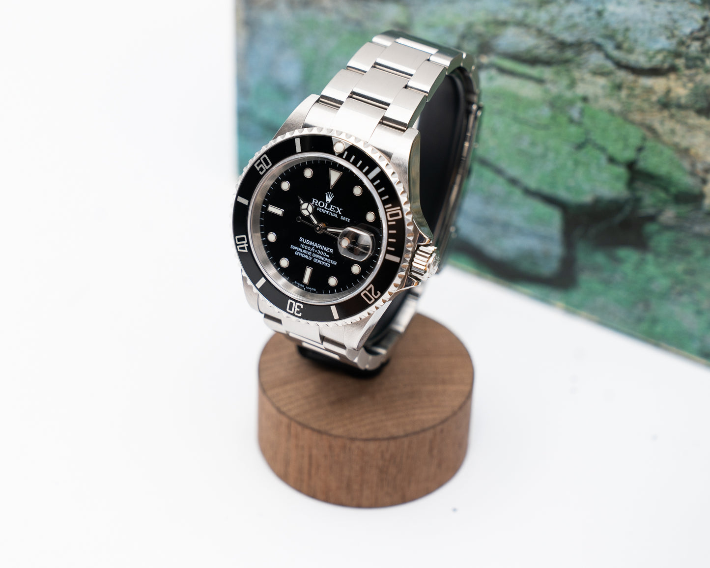 Rolex Submariner Date 40mm 16610 Black Aluminum Bezel F-Serial