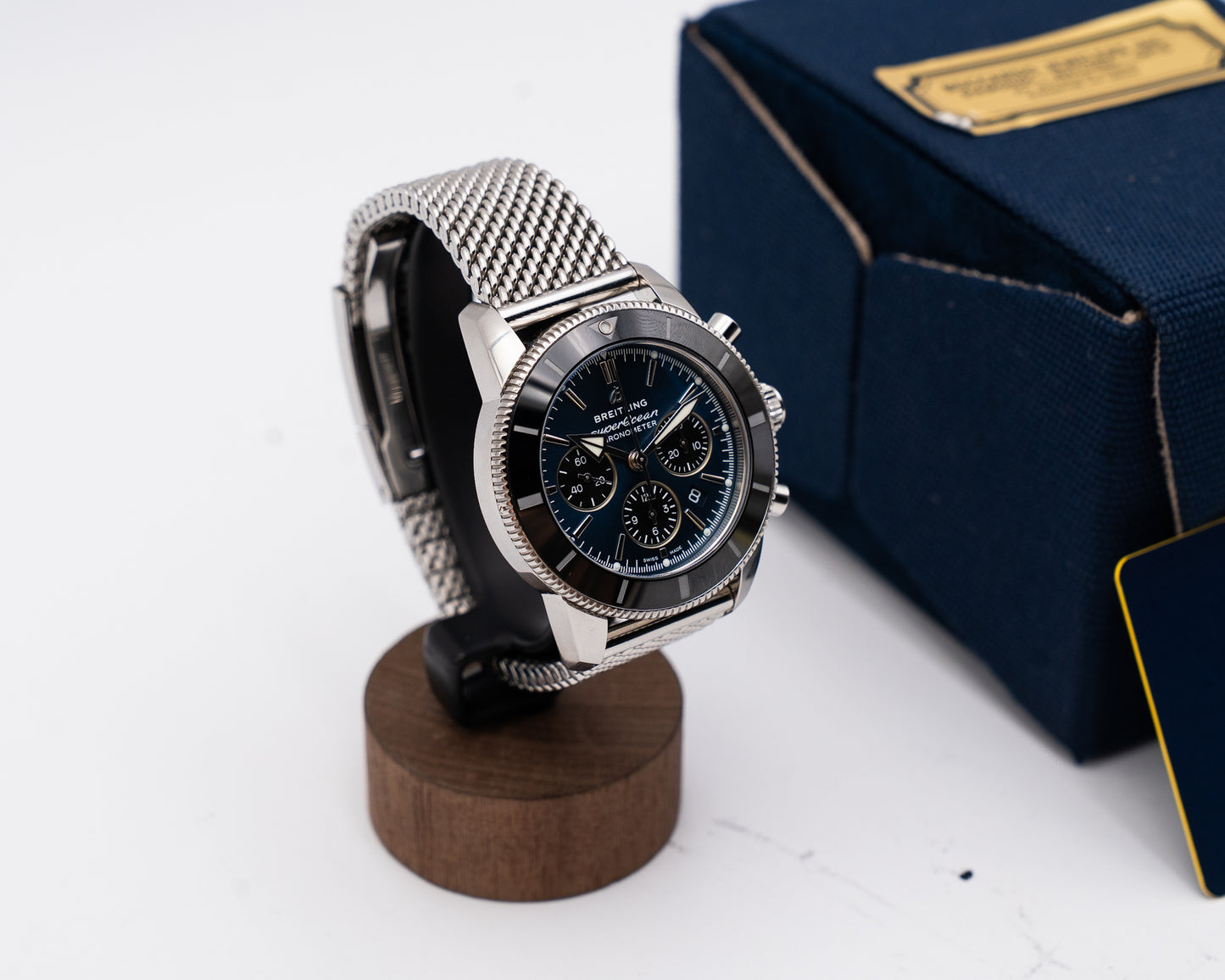 Superocean Heritage II B01 Chronograph 44 Blue Dial Black Bezel 2025