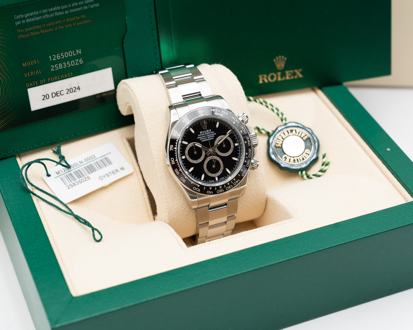 Rolex Daytona 40mm 126500LN Black 2024