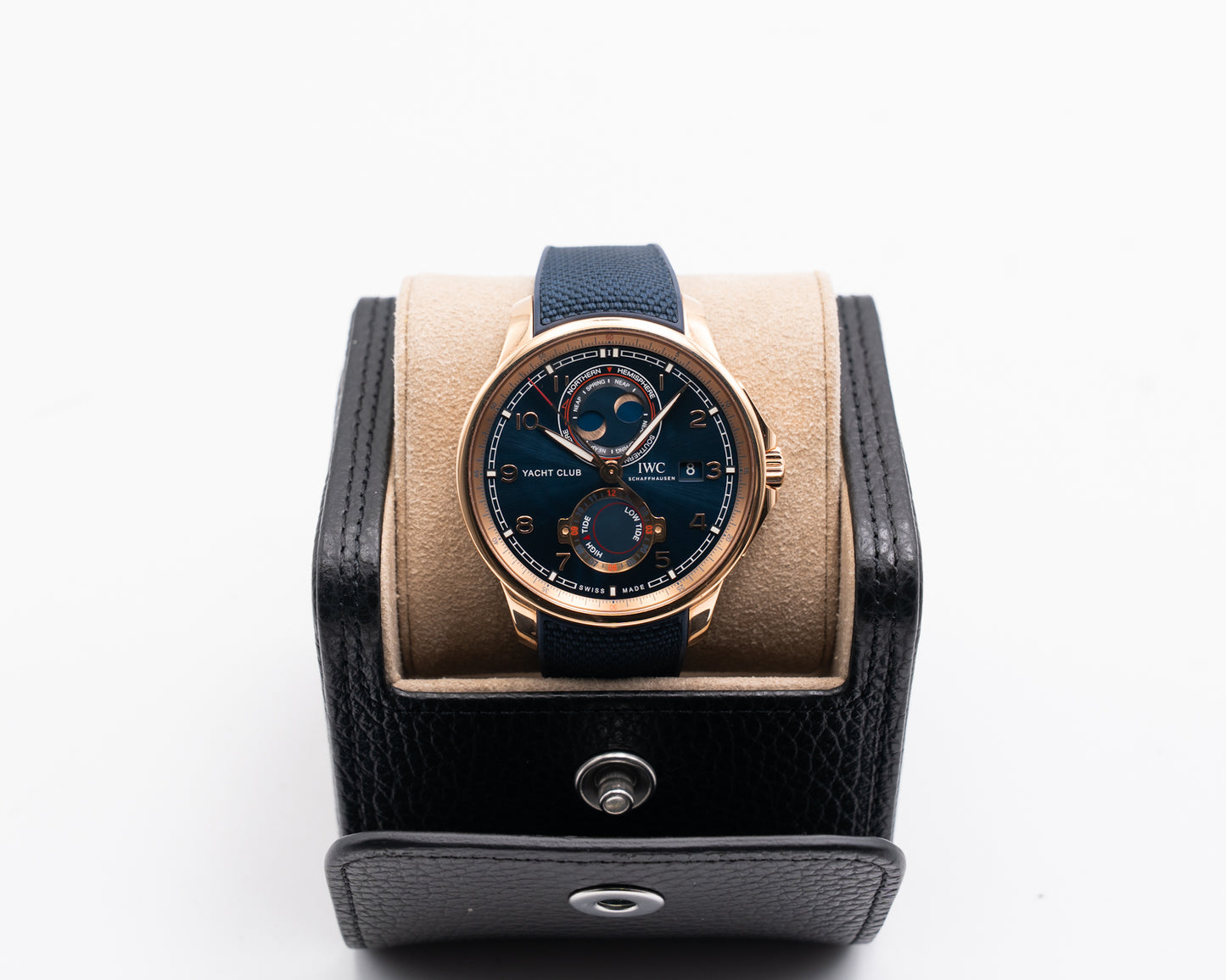 IWC Portugieser Yacht Club Moon Tide 44.6mm IW344001 Blue Dial