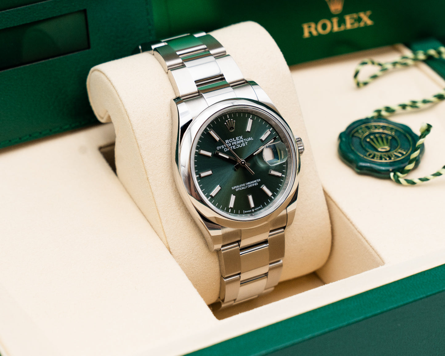 UNWORN Rolex Datejust 36mm 126200 Mint Green 2026