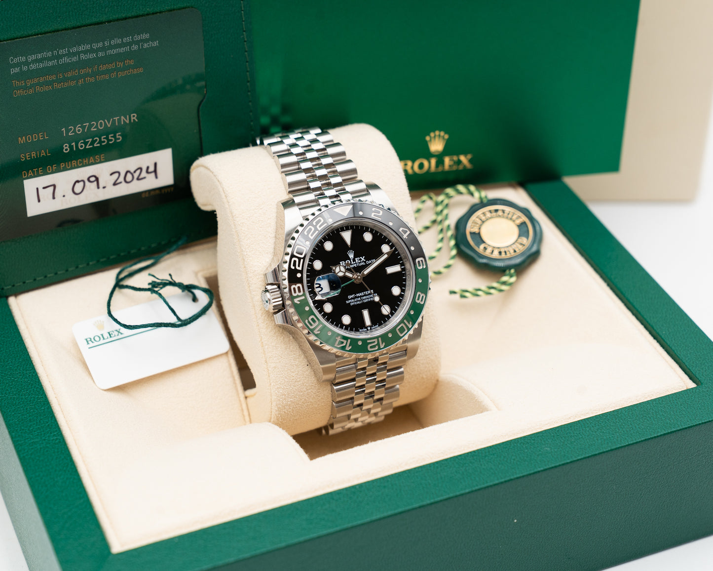 Rolex GMT Master II 40mm 126720VTNR Sprite on Jubilee 2024