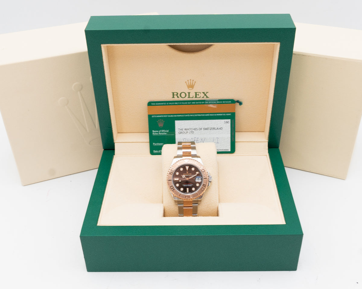 Rolex Yacht-Master 37mm 268621 Rose Gold Chocolate Dial