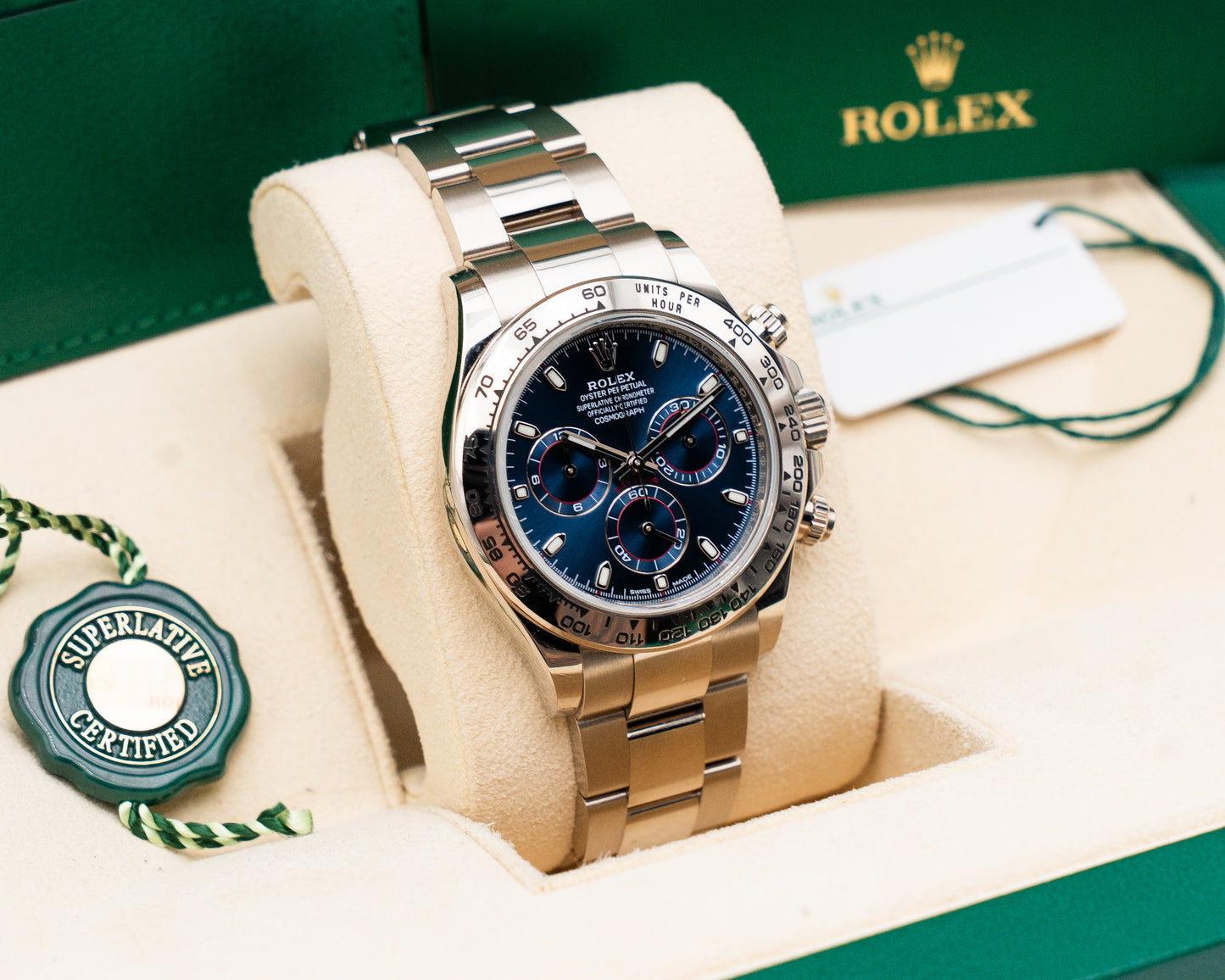 Rolex Daytona 40mm 116509 White Gold Blue Dial John Mayer 2020